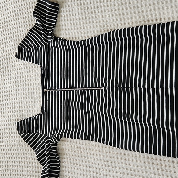 Bodycon striped dress size L Concert Date Night Party Y2K Blokecore - Picture 4 of 5